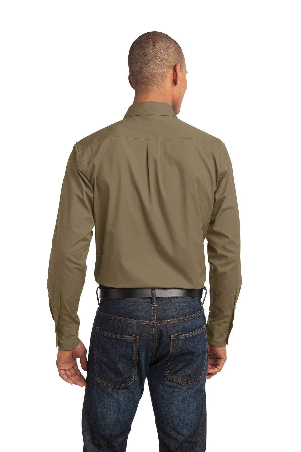 Port Authority Men's Stain-Release Roll Sleeve Twill Shirt. S649 Mens Apparel Shirts & Tops