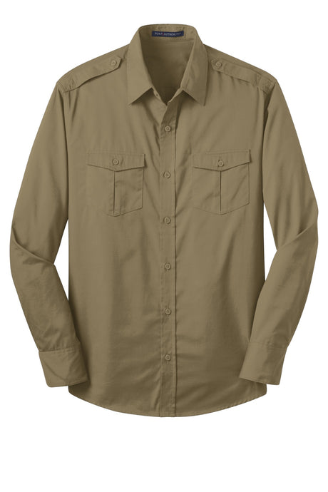 Port Authority Men's Stain-Release Roll Sleeve Twill Shirt. S649 Mens Apparel Shirts & Tops