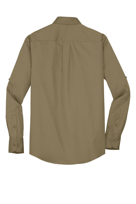 Port Authority Men's Stain-Release Roll Sleeve Twill Shirt. S649 Mens Apparel Shirts & Tops