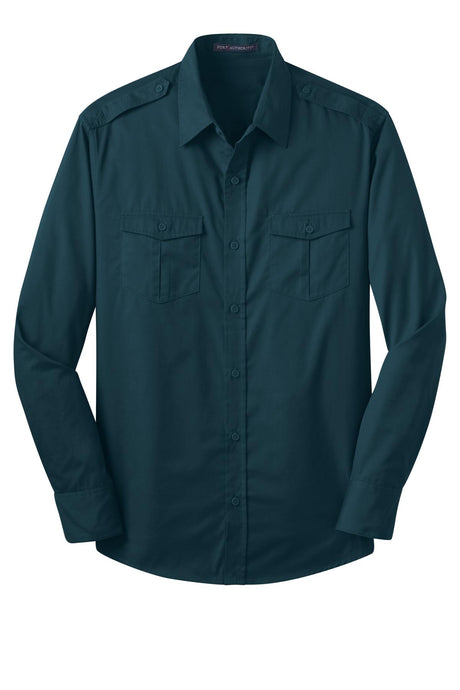 Port Authority Men's Stain-Release Roll Sleeve Twill Shirt. S649 Mens Apparel Shirts & Tops