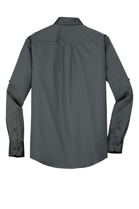 Port Authority Men's Stain-Release Roll Sleeve Twill Shirt. S649 Mens Apparel Shirts & Tops