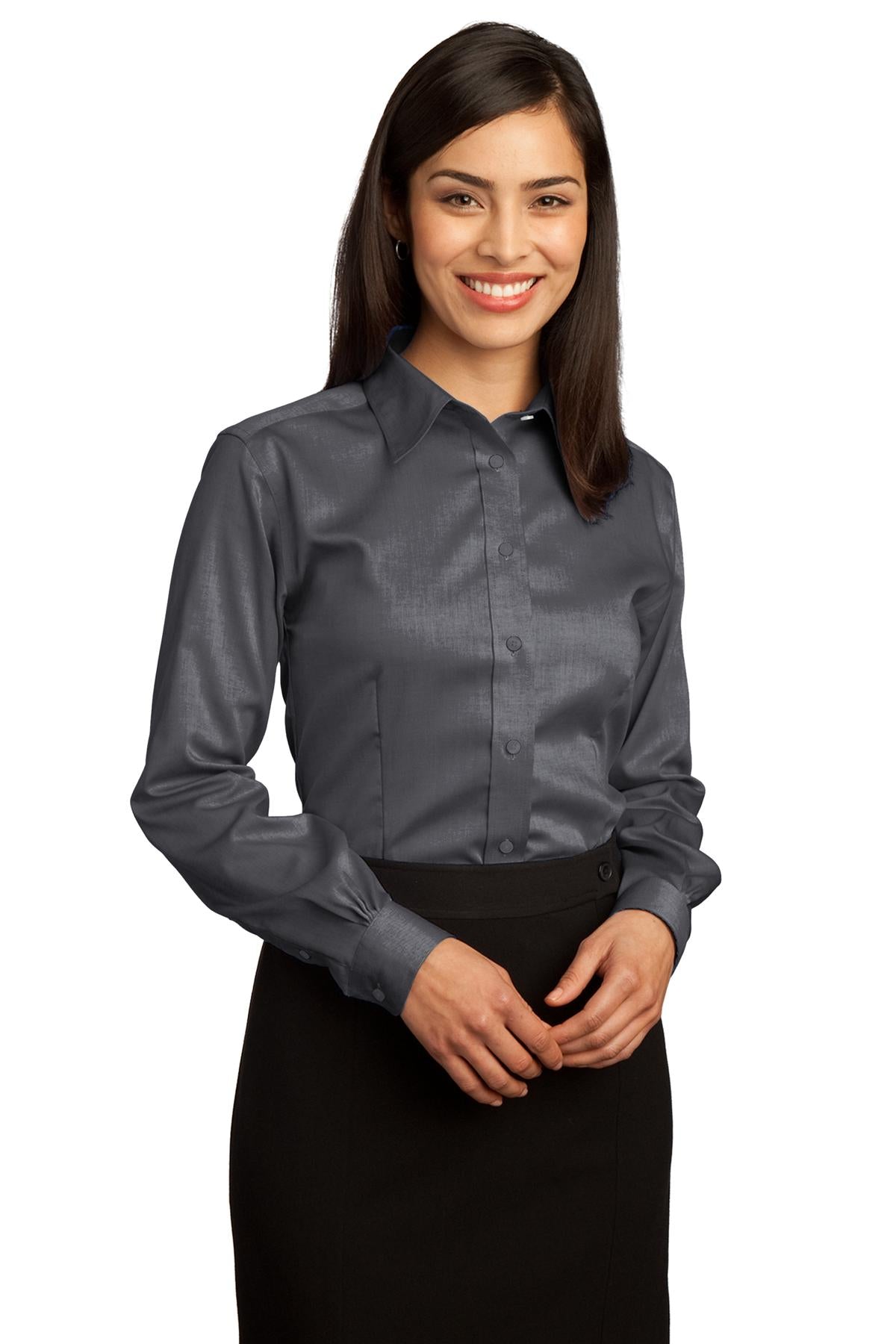 Red House Women's Non-Iron Pinpoint Oxford Shirt. RH25 Corporate Apparel Shirts & Tops