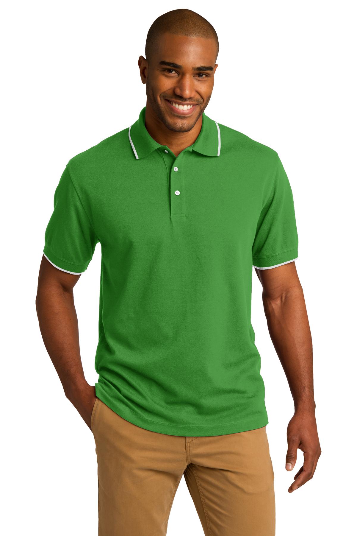 Port Authority Men's Rapid Dry Tipped Polo
