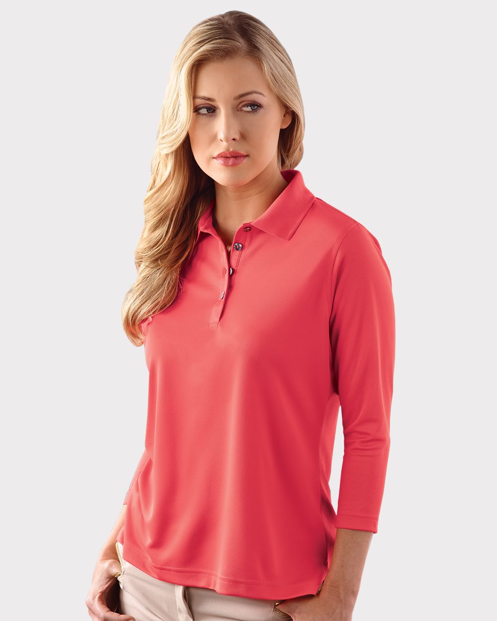 Paragon Women's Lady Palm Three-Quarter Sleeve Polo Womens Apparel Shirts & Tops
