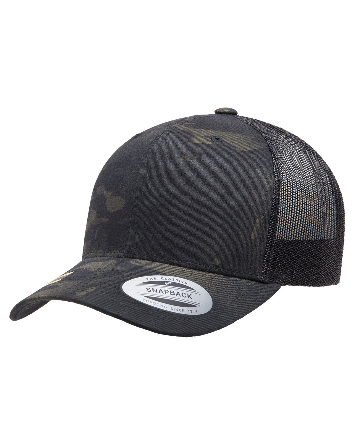 Yupoong YP Classics® Retro Trucker Multicam® Snapback Unisex Accessories Hats & Caps