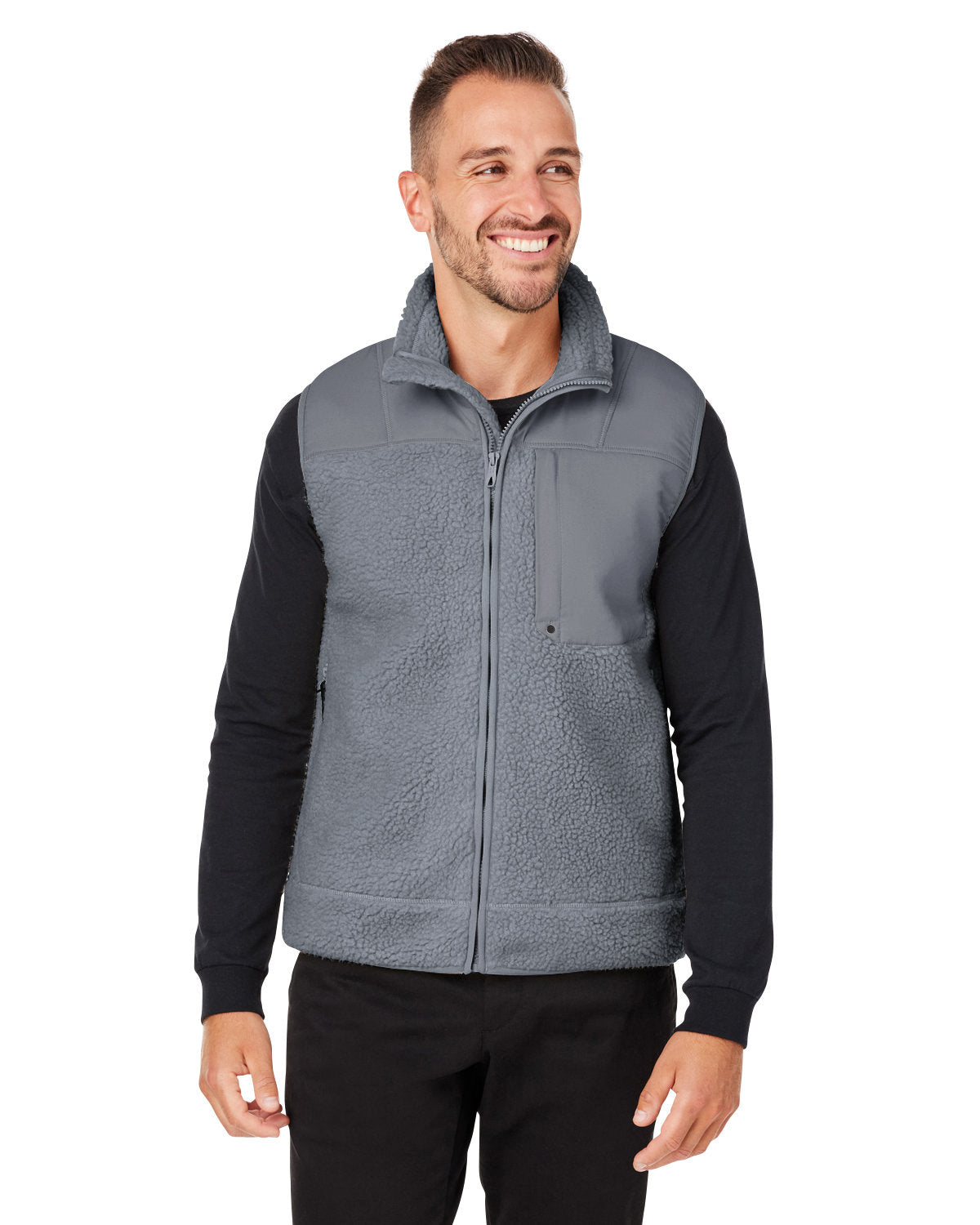 Spyder Unisex Venture Sherpa Vest Mens Apparel Jackets & Vests