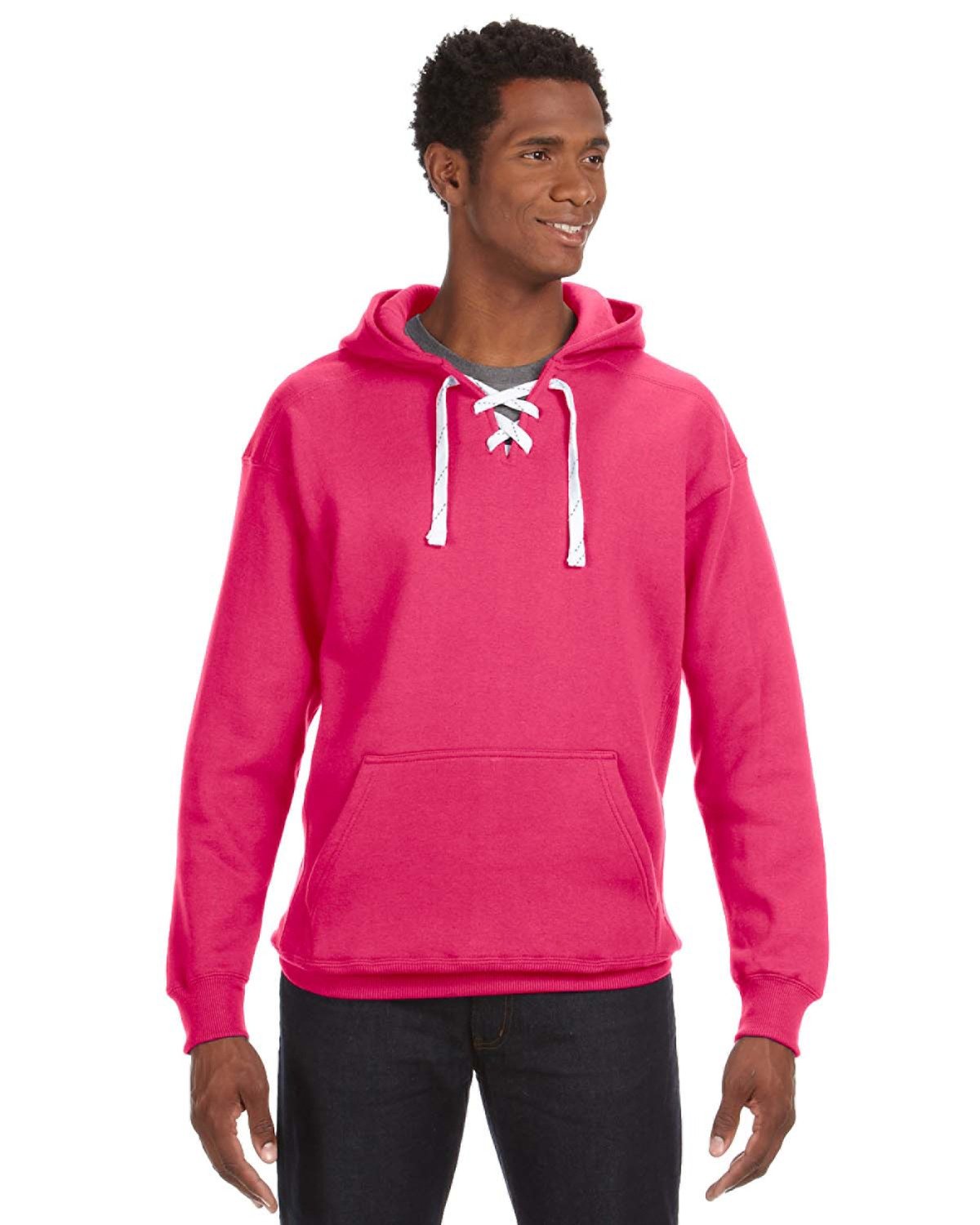 J. America Men's Sport Lace Hooded Sweatshirt-1