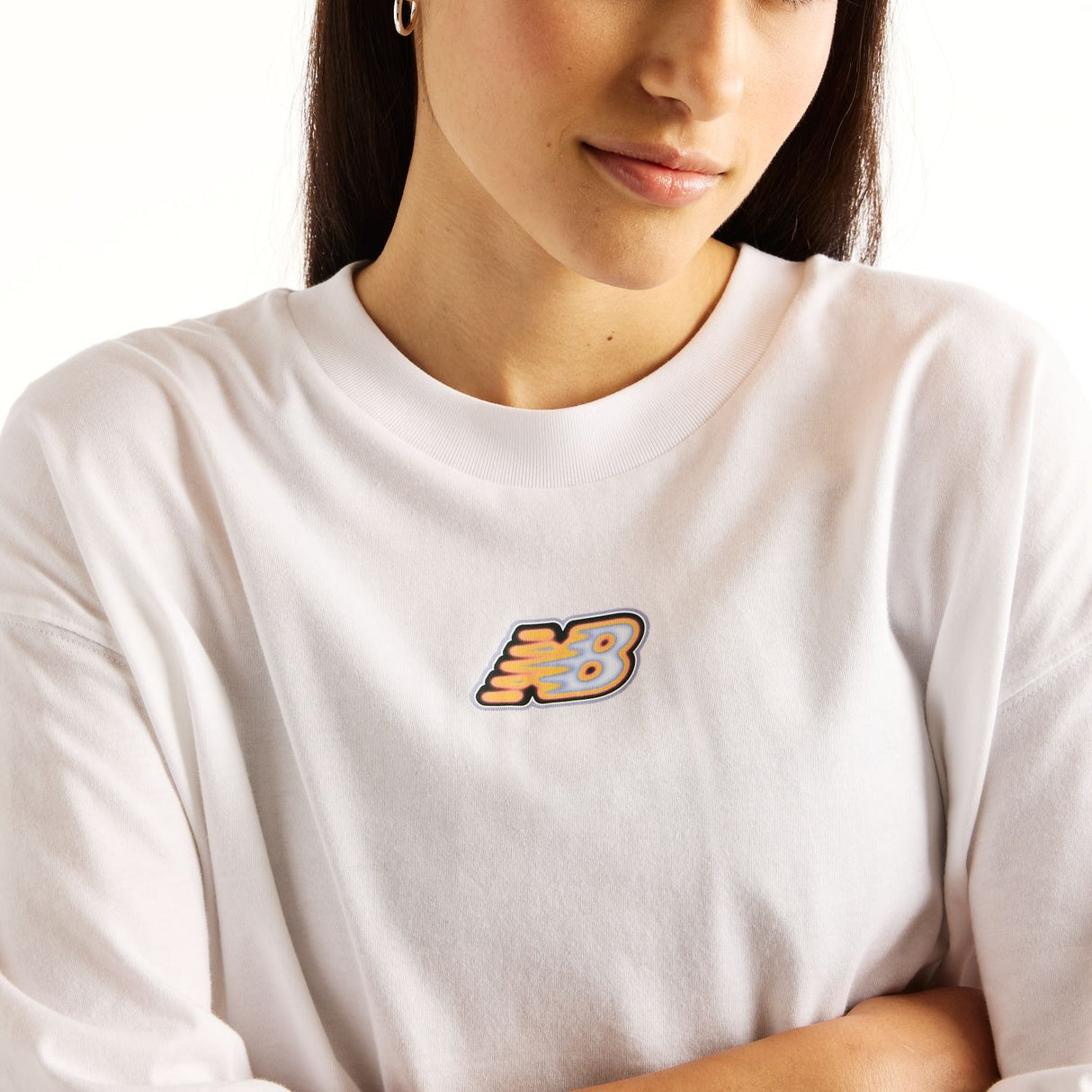 New Balance Women's Sticker Pack Oversized T-Shirt-4