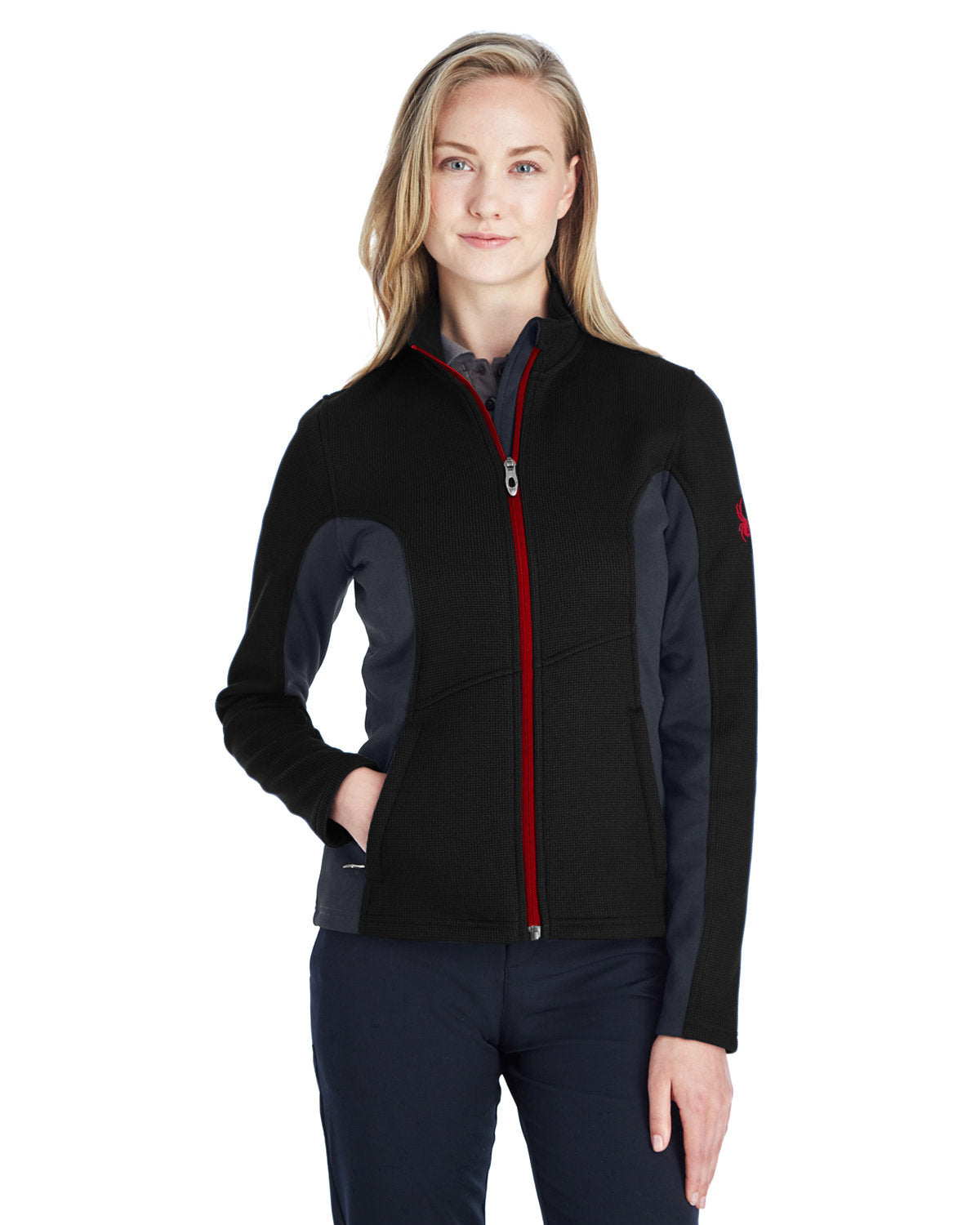 Spyder Ladies' Constant Full-Zip Sweater Fleece Jacket Womens Apparel Sweatshirts & Fleece