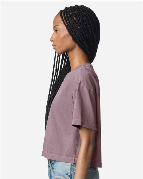 American Apparel Women's Garment-Dyed Heavyweight Cropped Tee-4