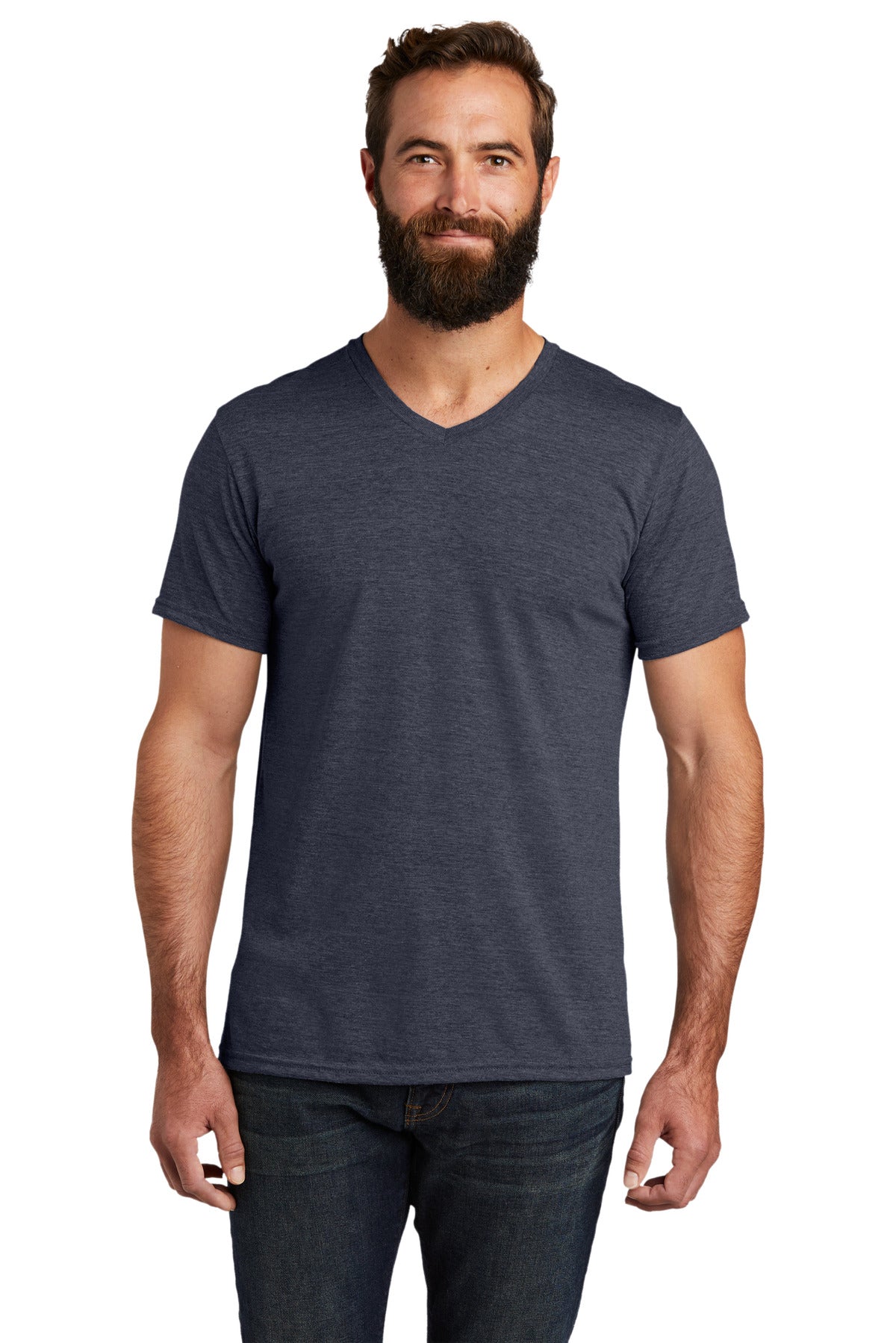 Allmade Mens Tri-Blend V-Neck Tee. AL2014 Mens Apparel Shirts & Tops