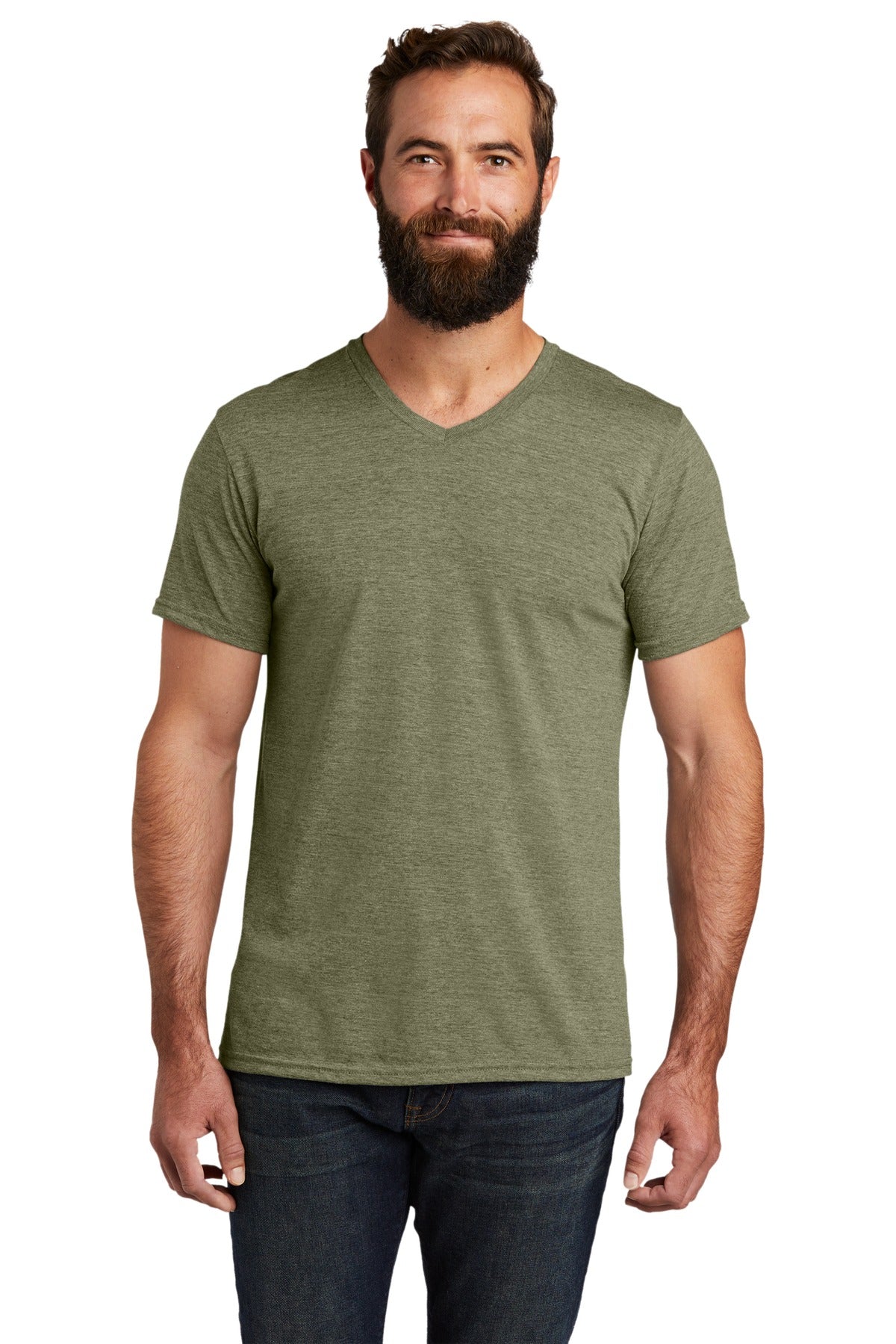 Allmade Mens Tri-Blend V-Neck Tee. AL2014 Mens Apparel Shirts & Tops