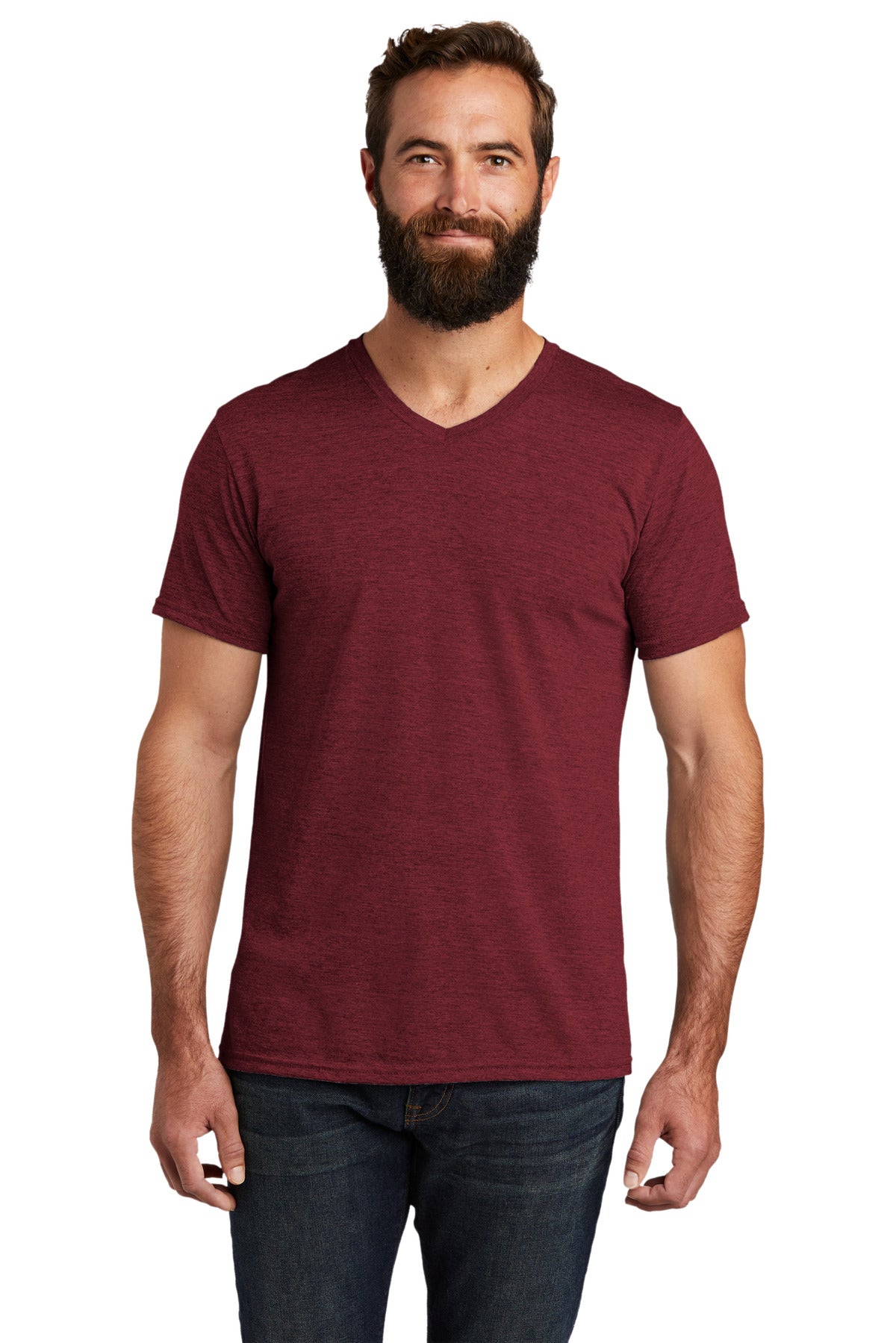 Allmade Mens Tri-Blend V-Neck Tee. AL2014 Mens Apparel Shirts & Tops