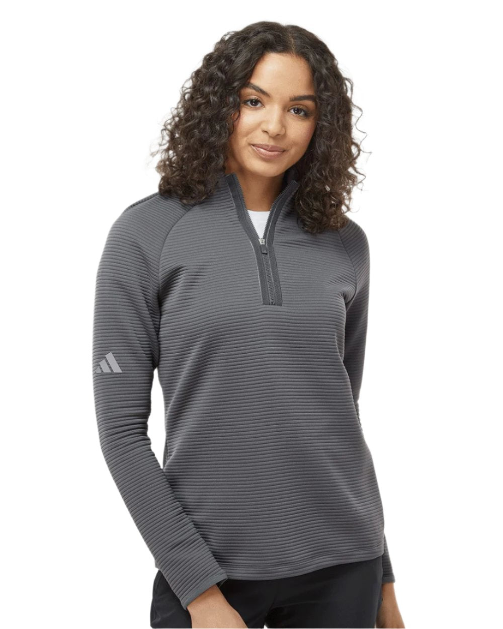adidas Women's Spacer Quarter-Zip Pullover Womens Apparel Sweatshirts & Fleece