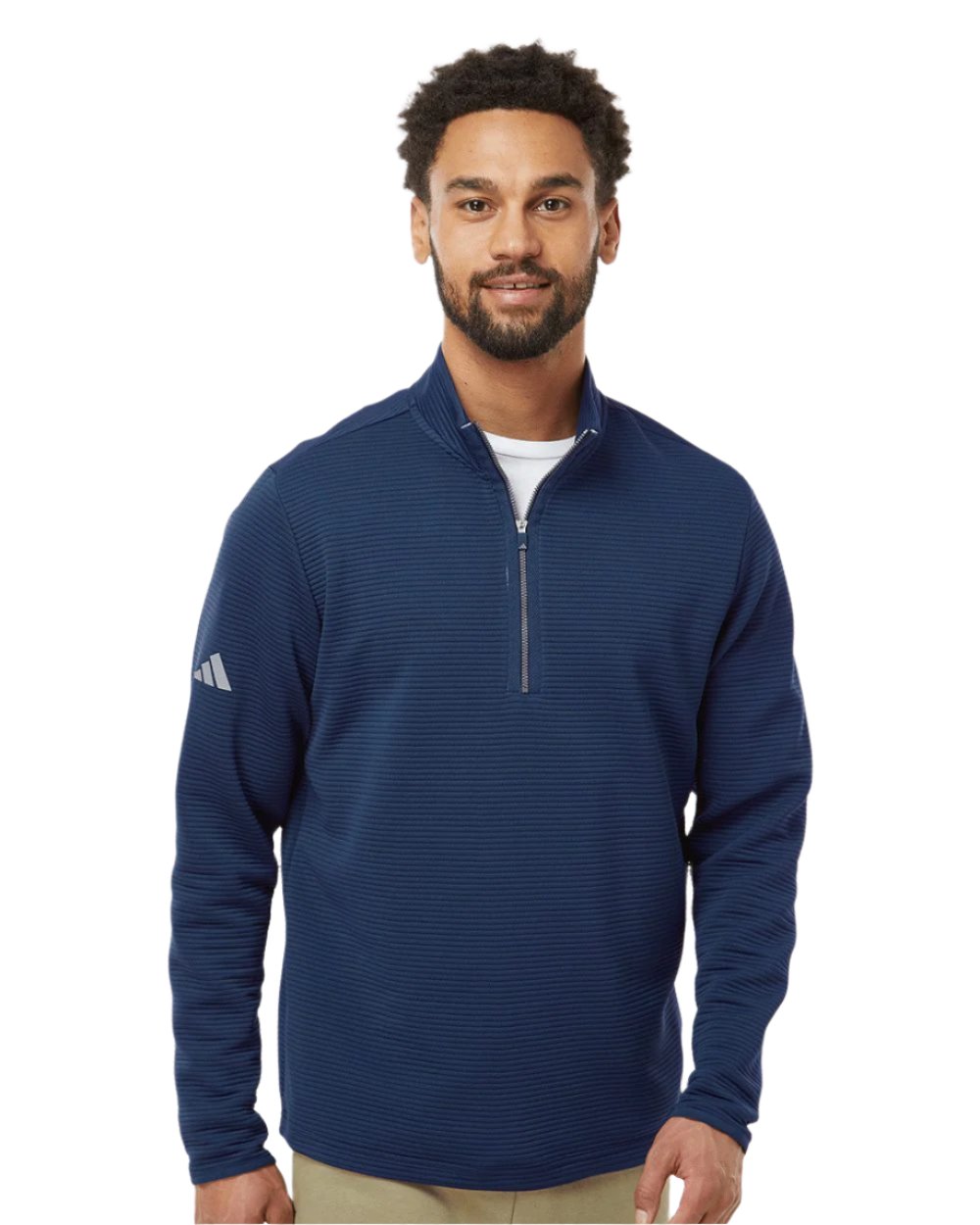 adidas Men's Spacer Quarter-Zip Pullover Mens Apparel Sweatshirts & Fleece