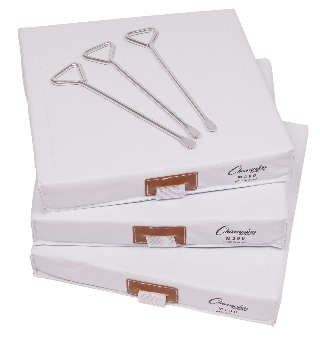 Champion Sports Foam Filled Quilted Cover Base Set Baseball Field Equipment All