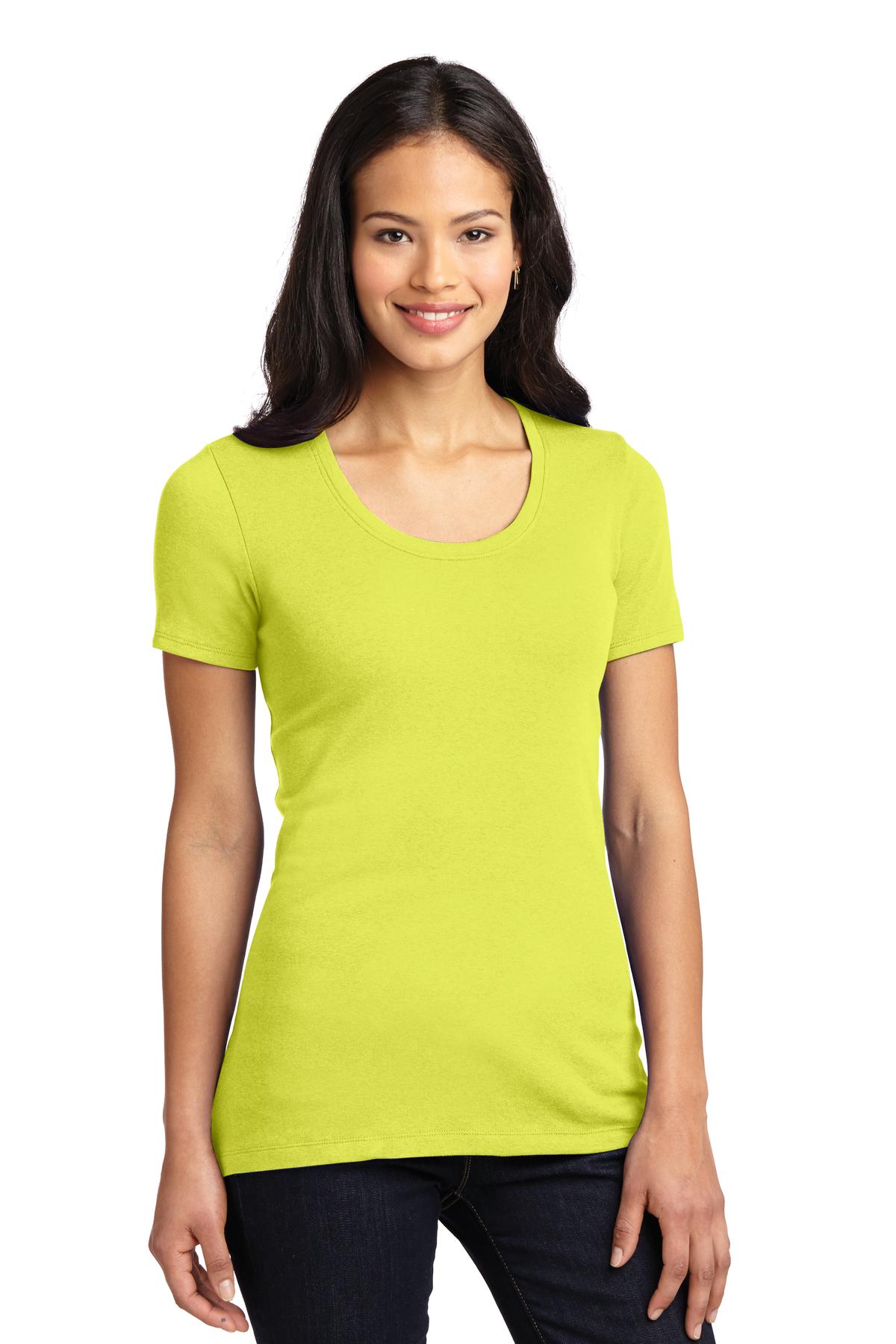 Port Authority Ladies Concept Stretch Scoop Tee. LM1006 Womens Apparel Shirts & Tops