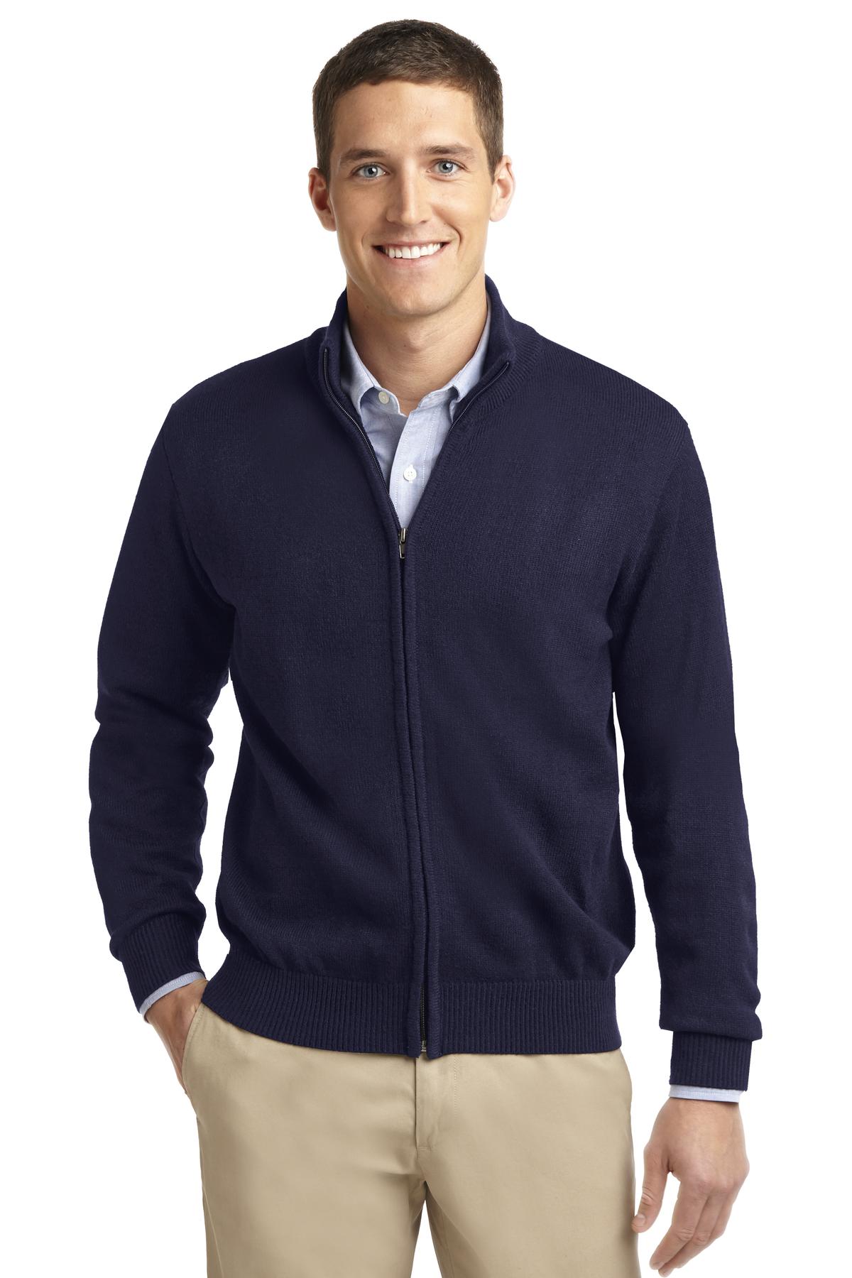 Port Authority ® Value Full-Zip Mock Neck Sweater