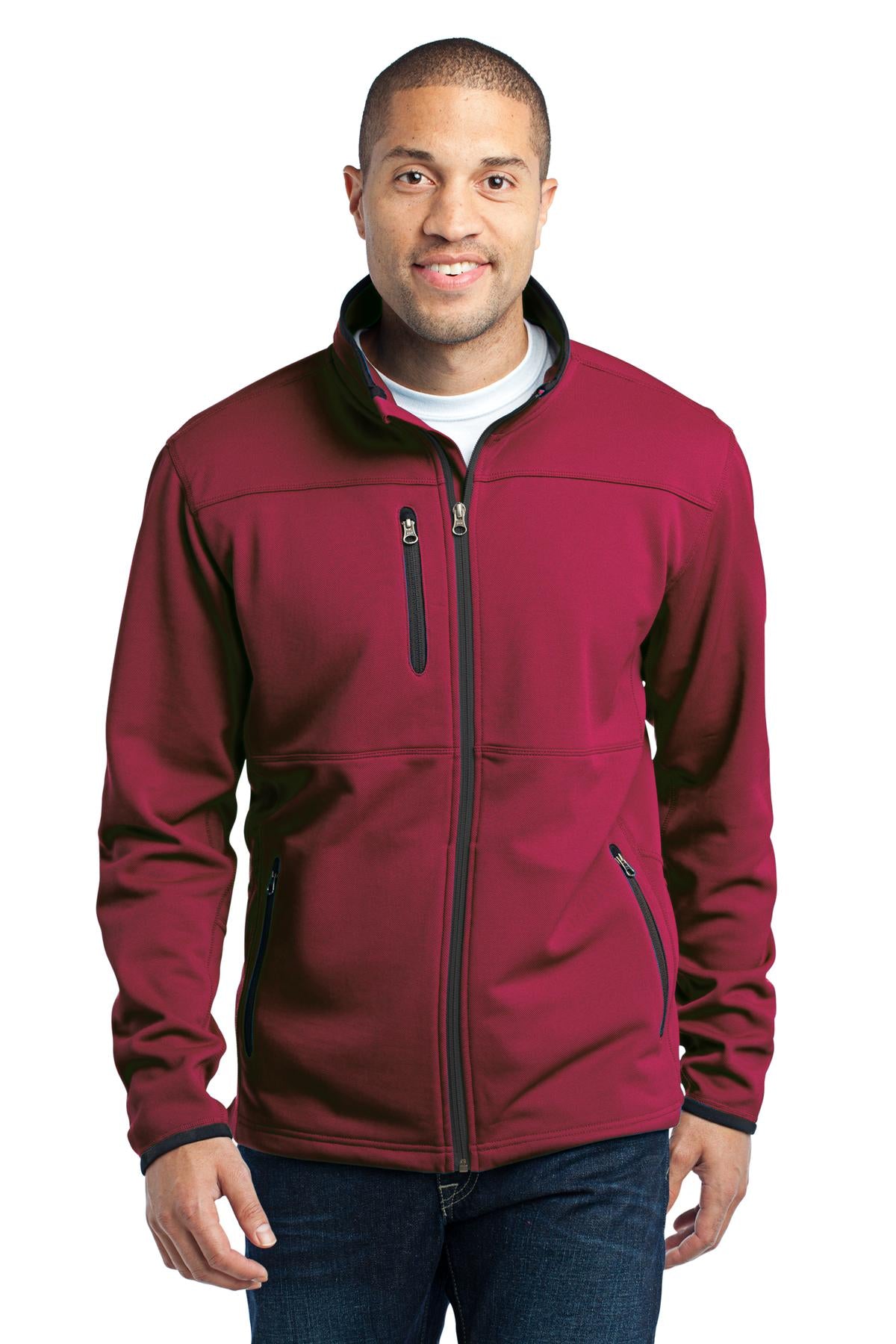 Port Authority Men's Tall Pique Fleece Jacket. TLF222 Mens Apparel Sweatshirts & Fleece
