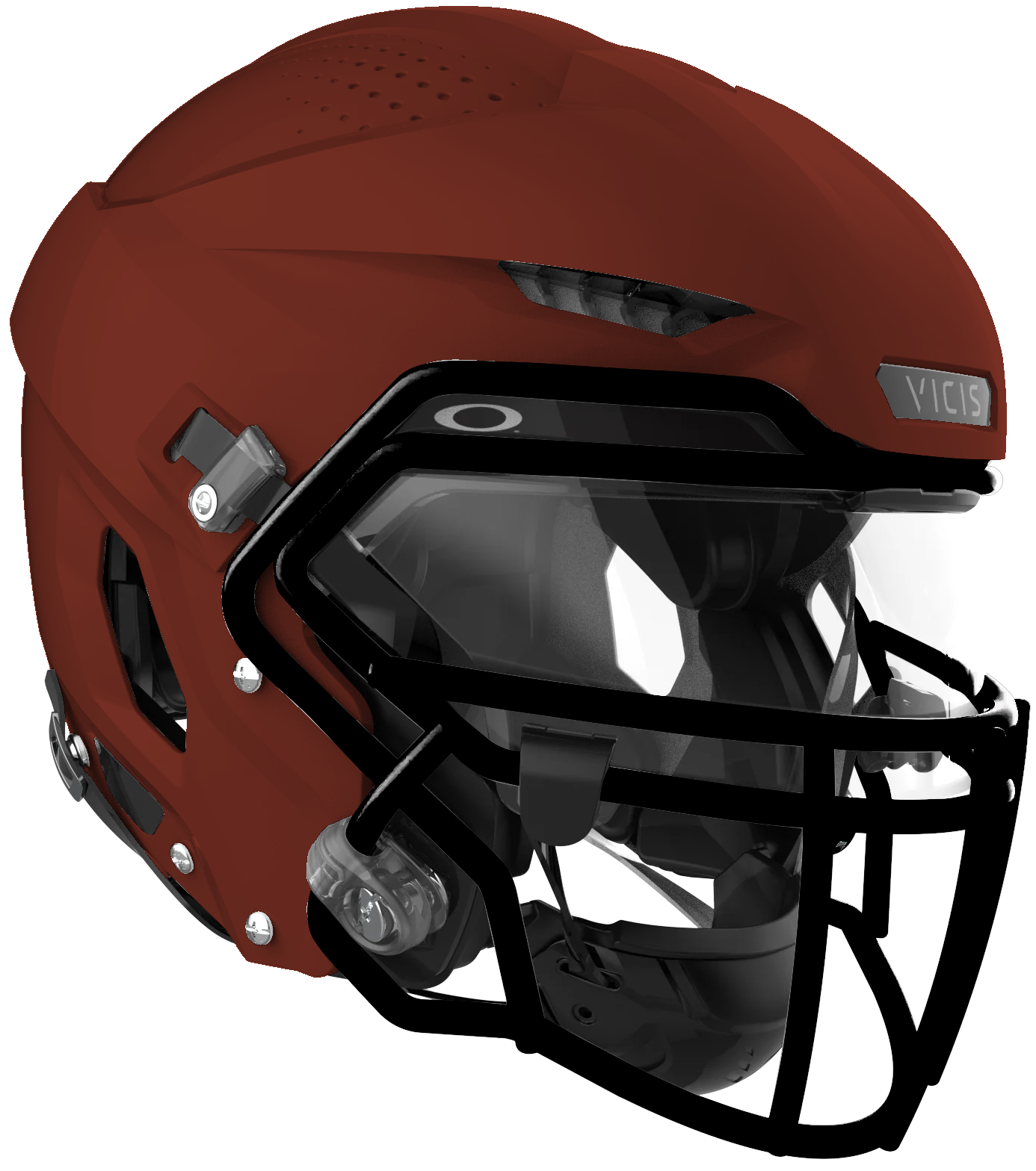 Vicis Adult Zero2 Elite Trench Football Helmet with Titanium Facemask & Oakley Eyeshield Football Helmets Adult