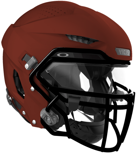 Vicis Adult Zero2 Elite Trench Football Helmet with Titanium Facemask & Oakley Eyeshield Vicis