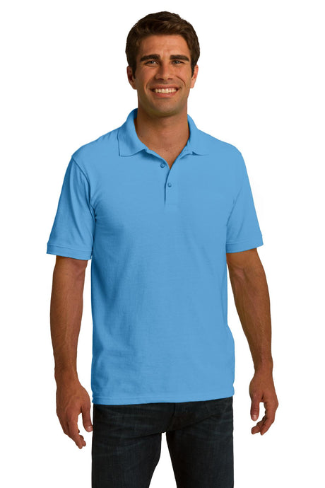 Port & Company Men's Ring Spun Pique Polo. KP150 Mens Apparel Shirts & Tops