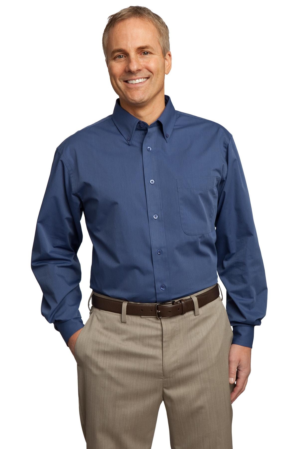 Port Authority ® Tall Tonal Pattern Easy Care Shirt
