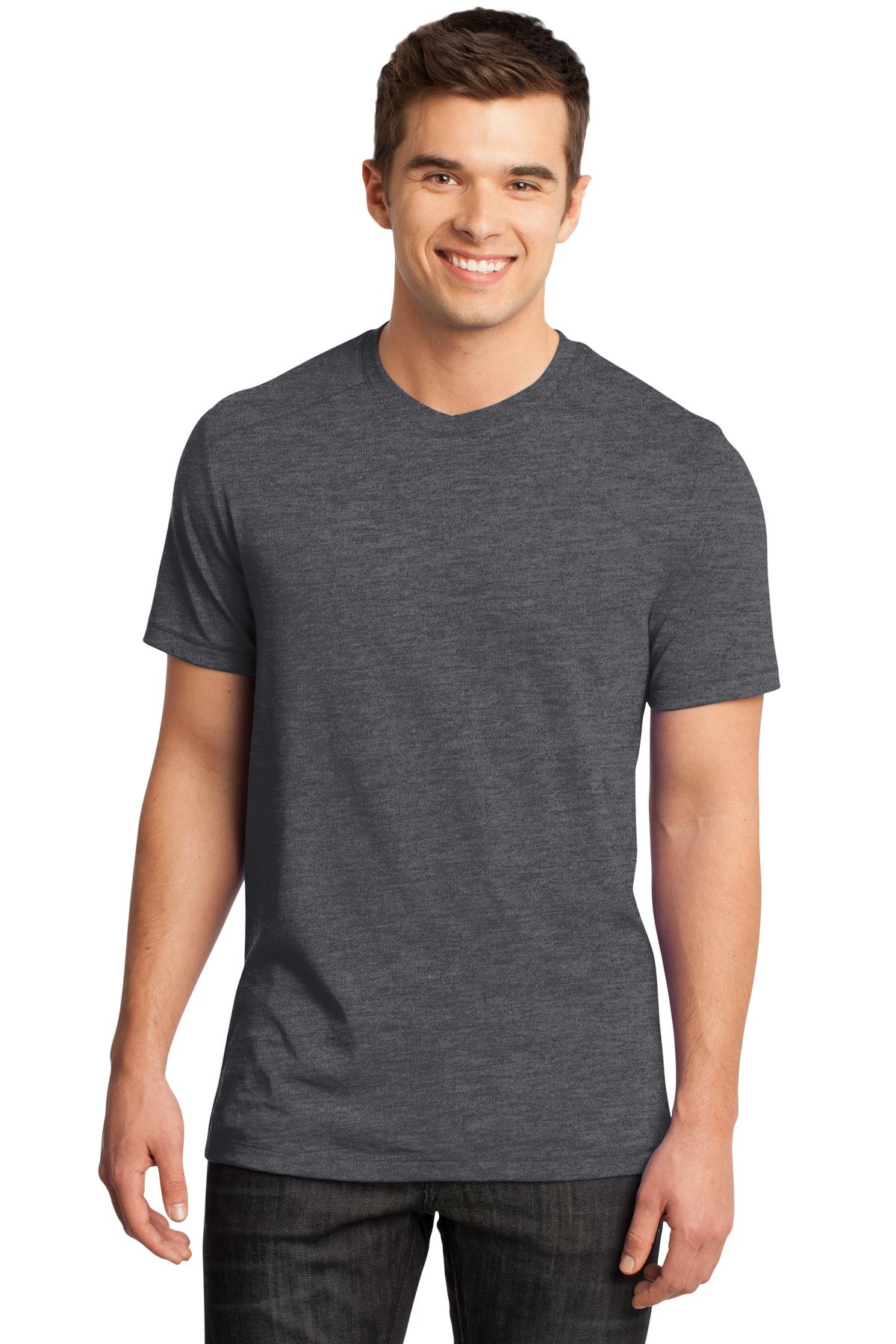 District Young Men's Gravel 50/50 Notch Crew Tee. DT1400 Youth Apparel Shirts & Tops