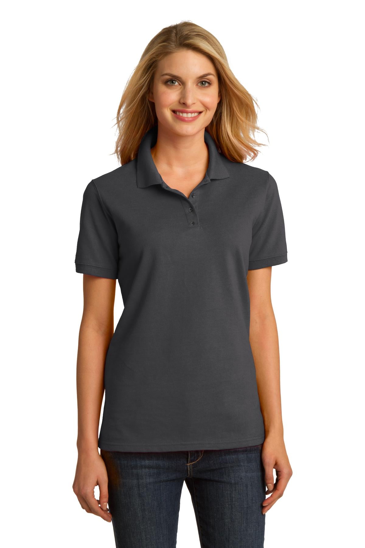 Port & Co Women's Ring Spun Pique Polo