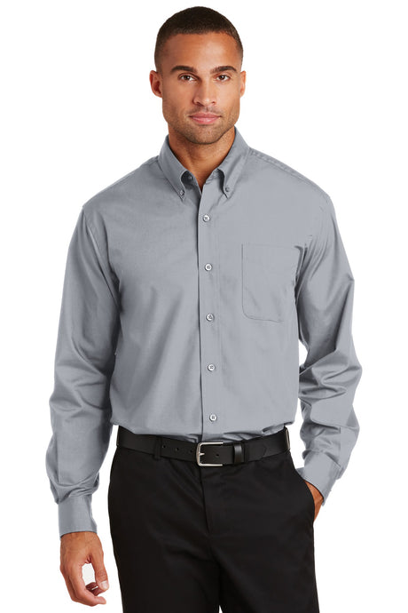 Port Authority Men's Long Sleeve Value Poplin Shirt. S632 Mens Apparel Shirts & Tops