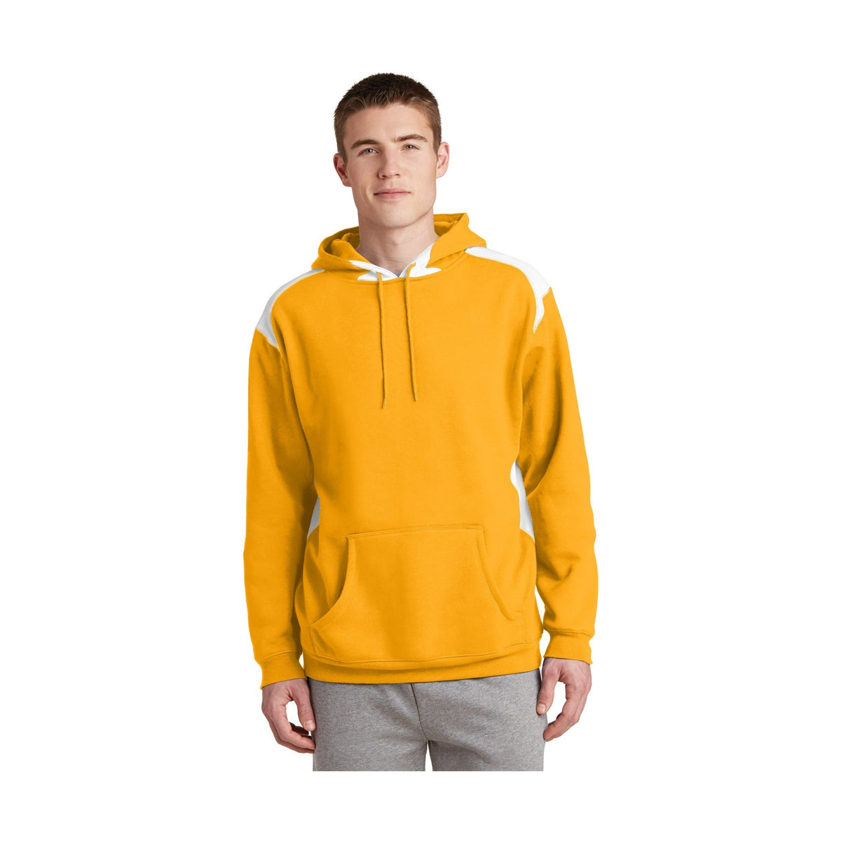Sport-Tek Men's Pullover Hooded Sweatshirt with Contrast Color
