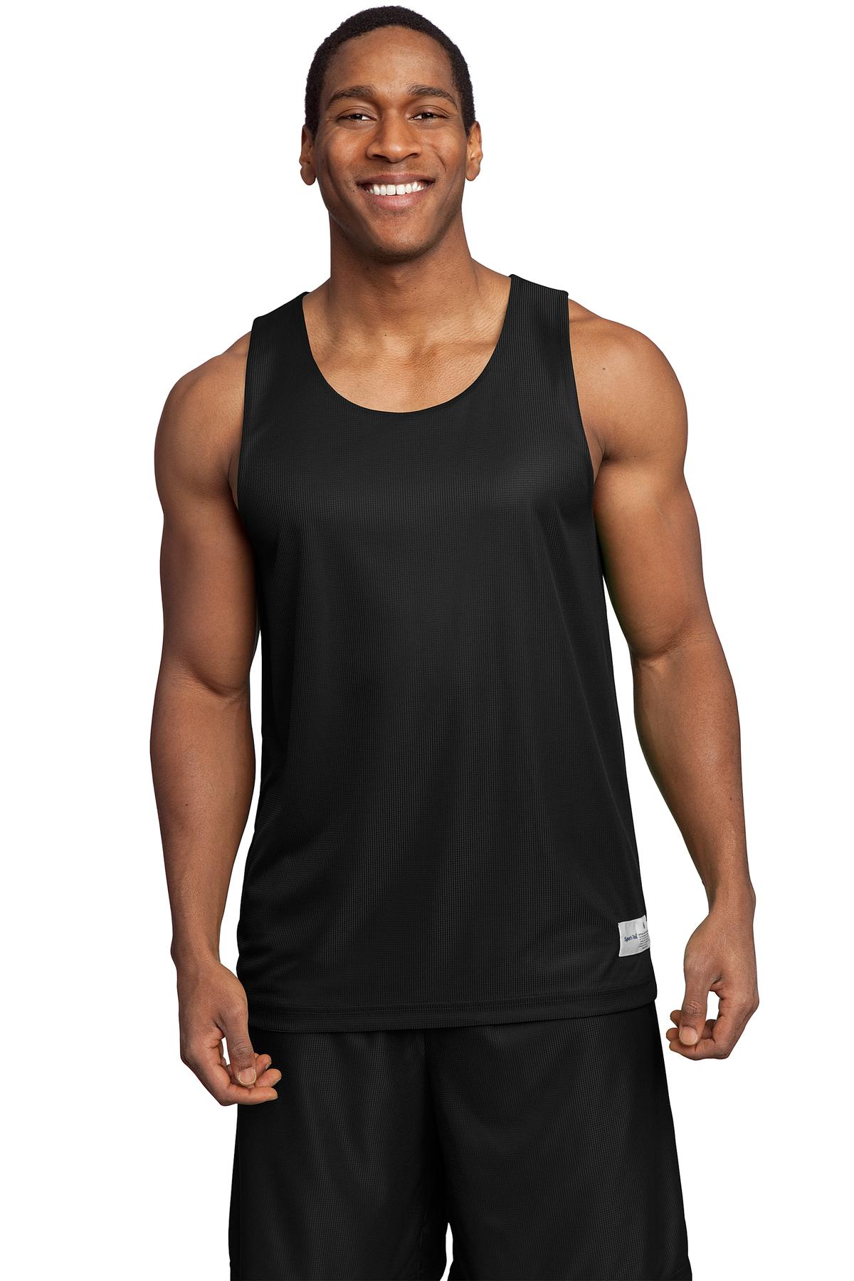 Sport-Tek Men's PosiCharge Mesh Reversible Tank. T550 Mens Apparel Shirts & Tops