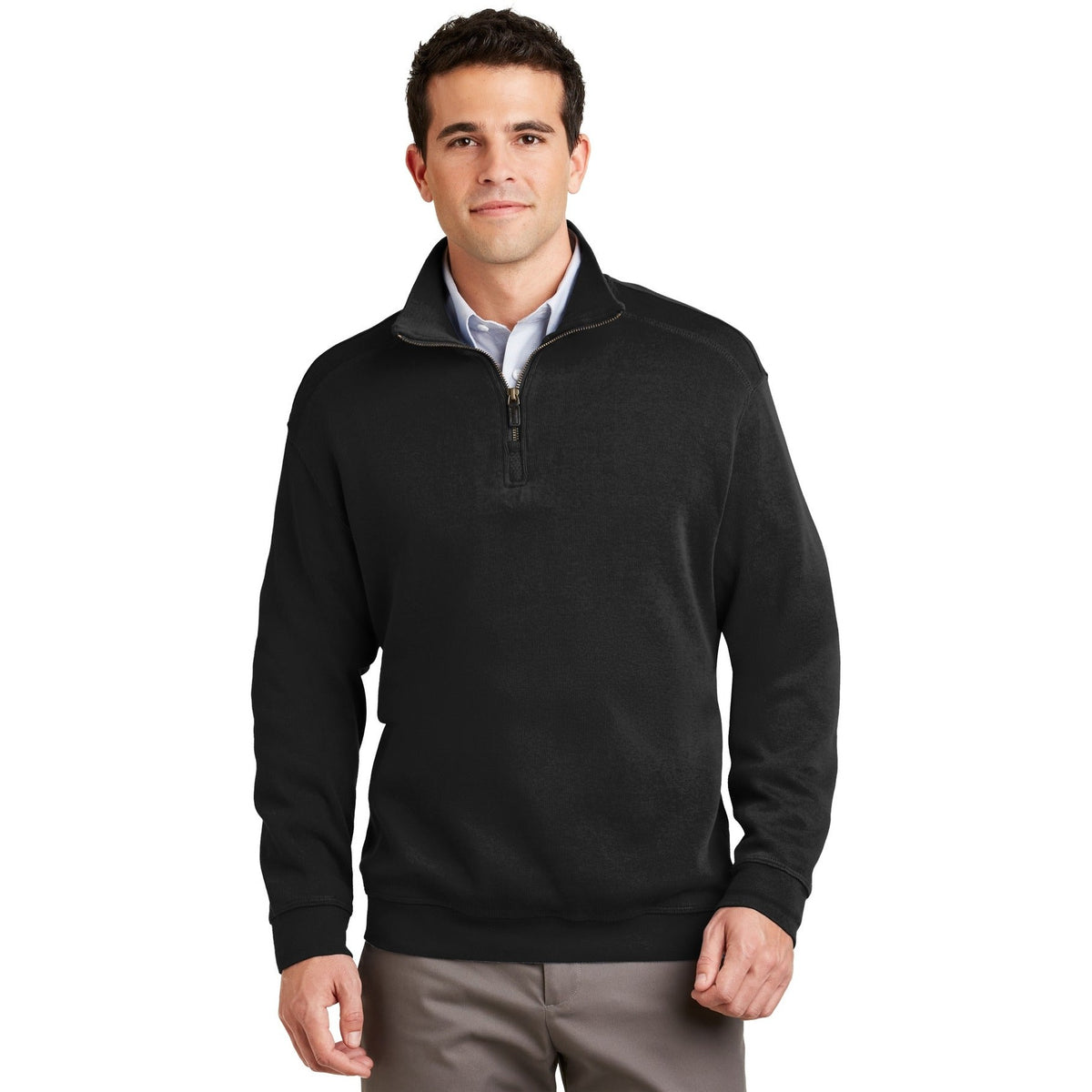 Port Authority Men's Flatback Rib 1/4-Zip Pullover