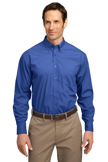 Port Authority Men's Long Sleeve Easy Care Soil Resistant Shirt. S607 Mens Apparel Shirts & Tops