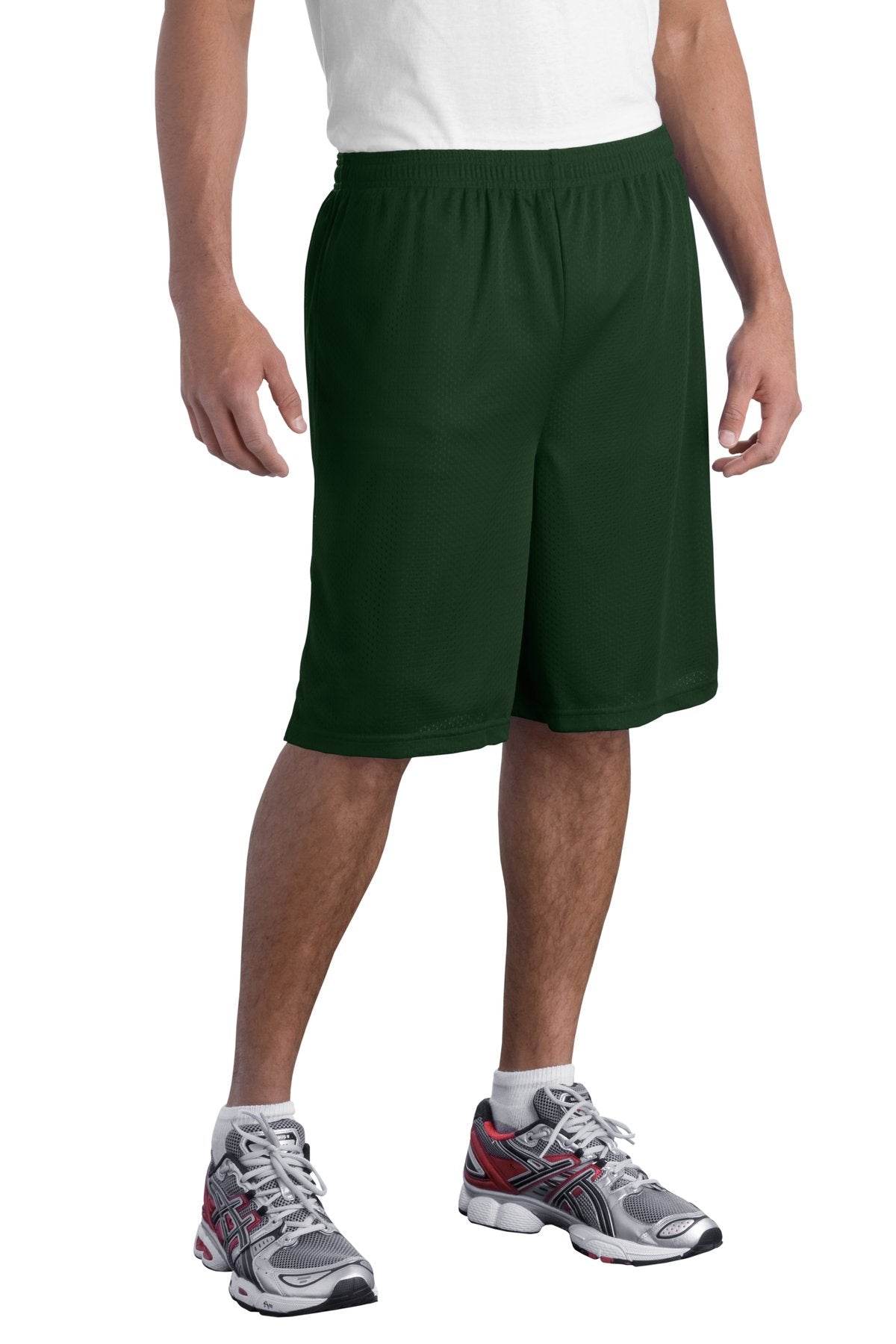 Sport-Tek Men's Long Mesh Short. T515 Mens Apparel Shorts