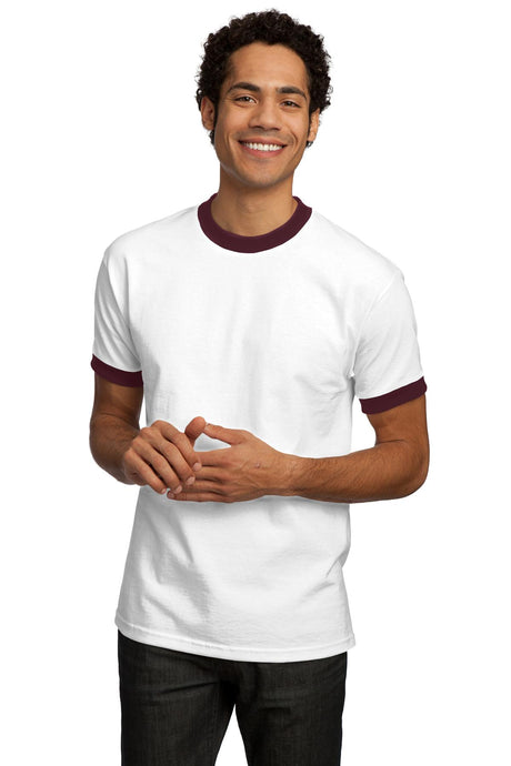 Port & Company Men's Ringer T-Shirt. PC61R Mens Apparel Shirts & Tops