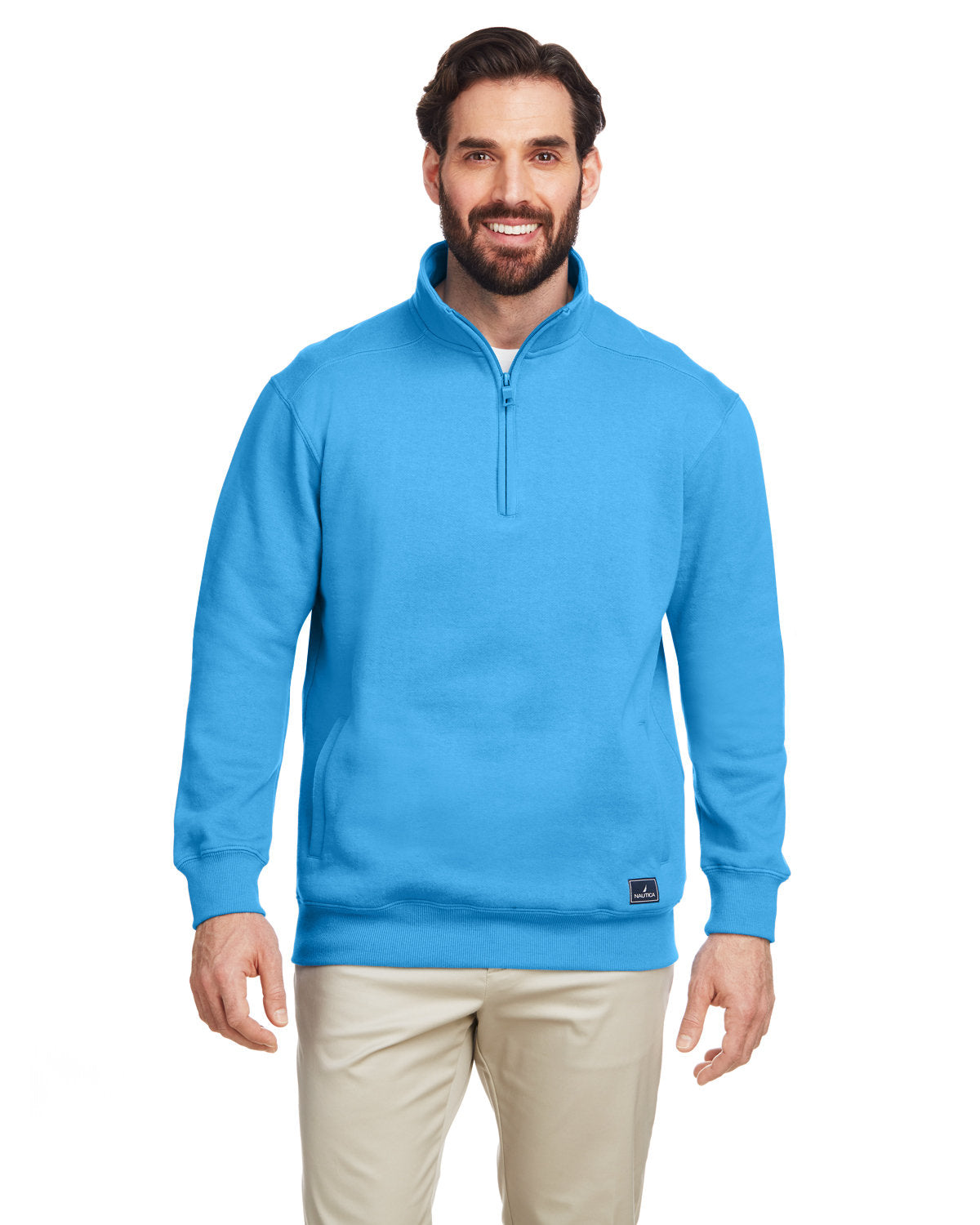 Nautica Men's Anchor Quarter-Zip Pullover Mens Apparel Sweatshirts & Fleece