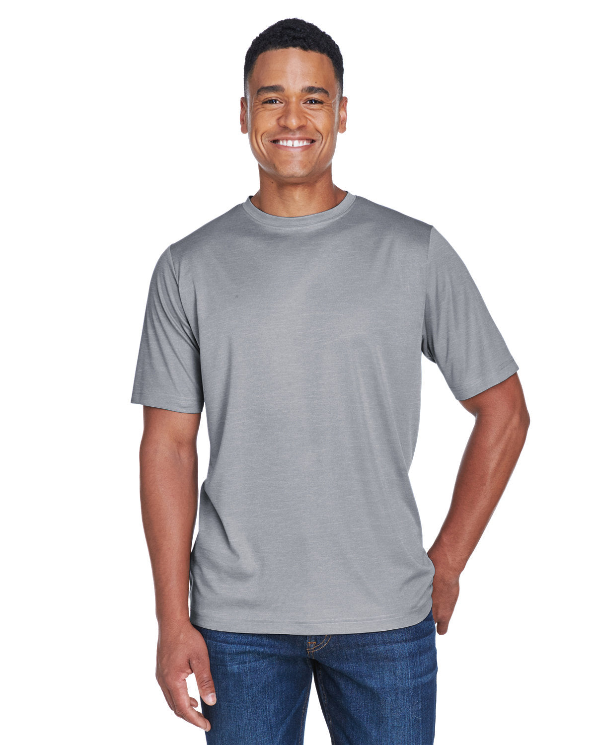 Team 365 Men's Sonic Heather Performance T-Shirt Mens Apparel Shirts & Tops