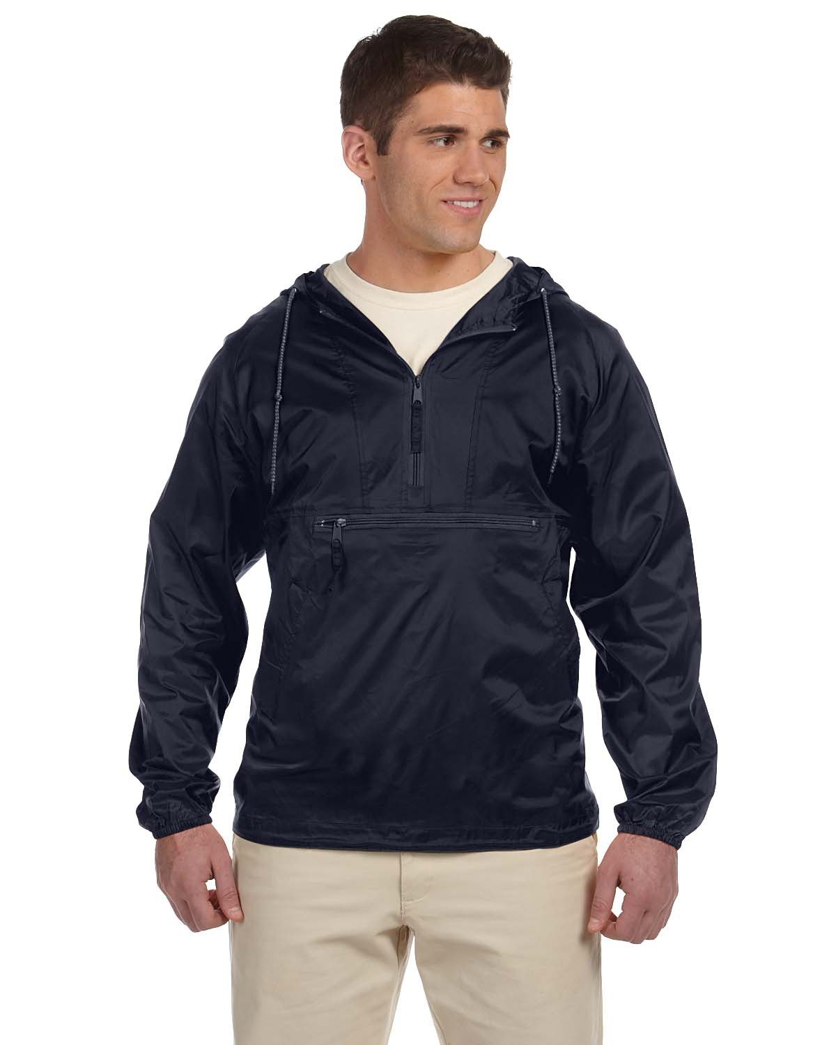 Harriton Adult Packable Nylon Jacket Mens Apparel Jackets & Vests