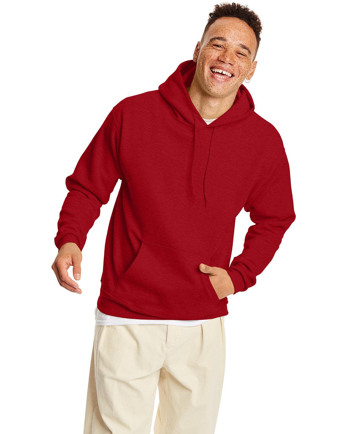 Hanes Unisex Ecosmart® 50/50 Pullover Hooded Sweatshirt Mens Apparel Sweatshirts & Fleece