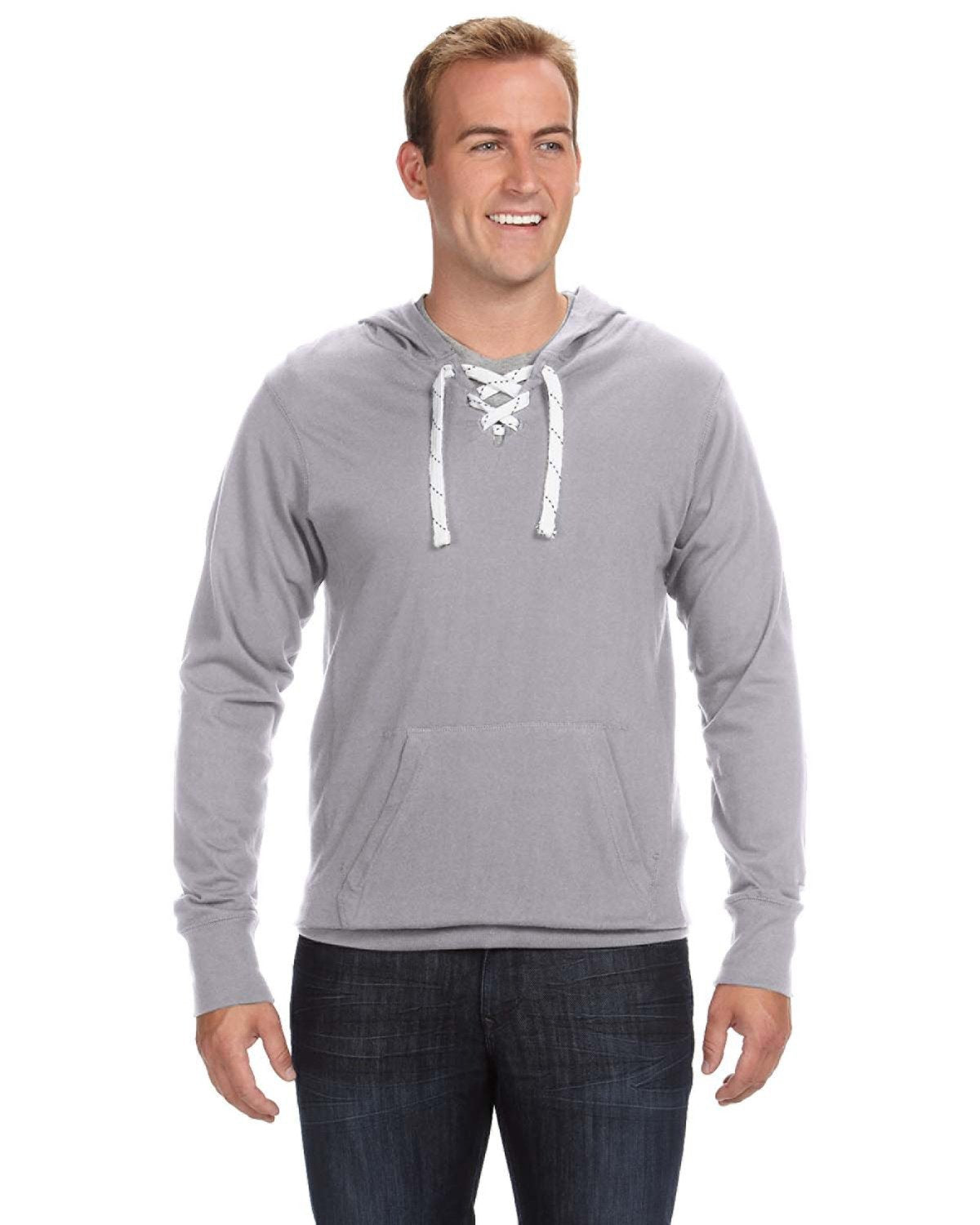 J-America Men's Sport Lace Jersey Hoody
-1