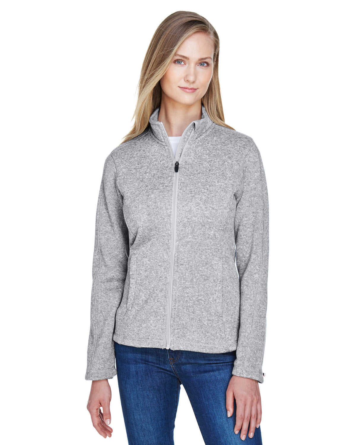 Devon & Jones Ladies' Bristol Full-Zip Sweater Fleece Jacket Womens Apparel Sweatshirts & Fleece