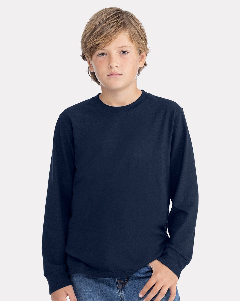 Next Level Apparel Youth Cotton Long Sleeve T-Shirt Youth Apparel Shirts & Tops