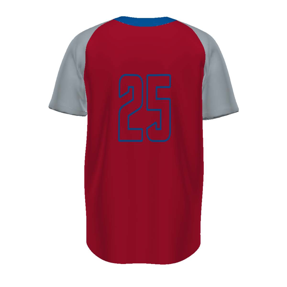 Russell Sublimated Baseline Covered Placket Baseball Jersey Team Baseball Jerseys