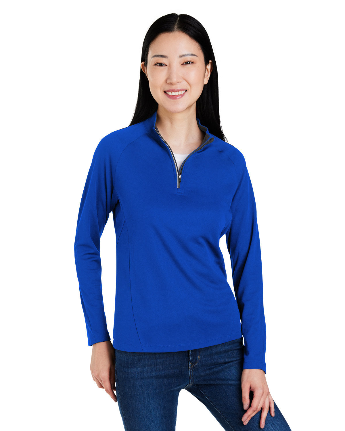 CORE365 Ladies' Origin Performance Pique Quarter-Zip Womens Apparel Sweatshirts & Fleece