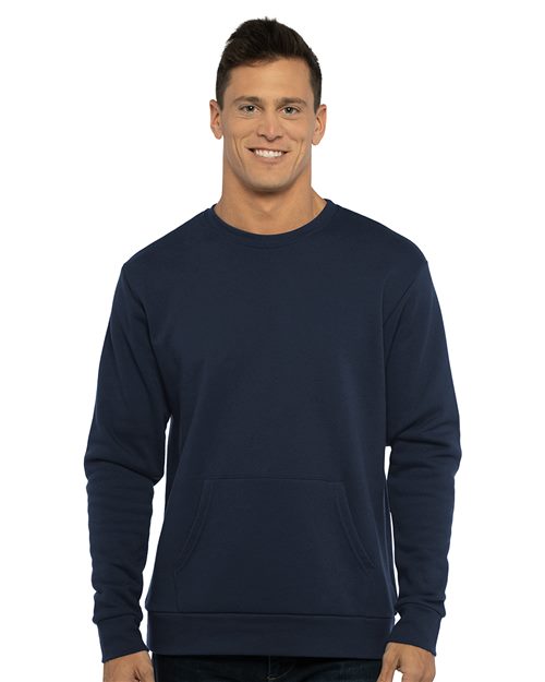 Next Level Men's Santa Cruz Pocket Sweatshirt