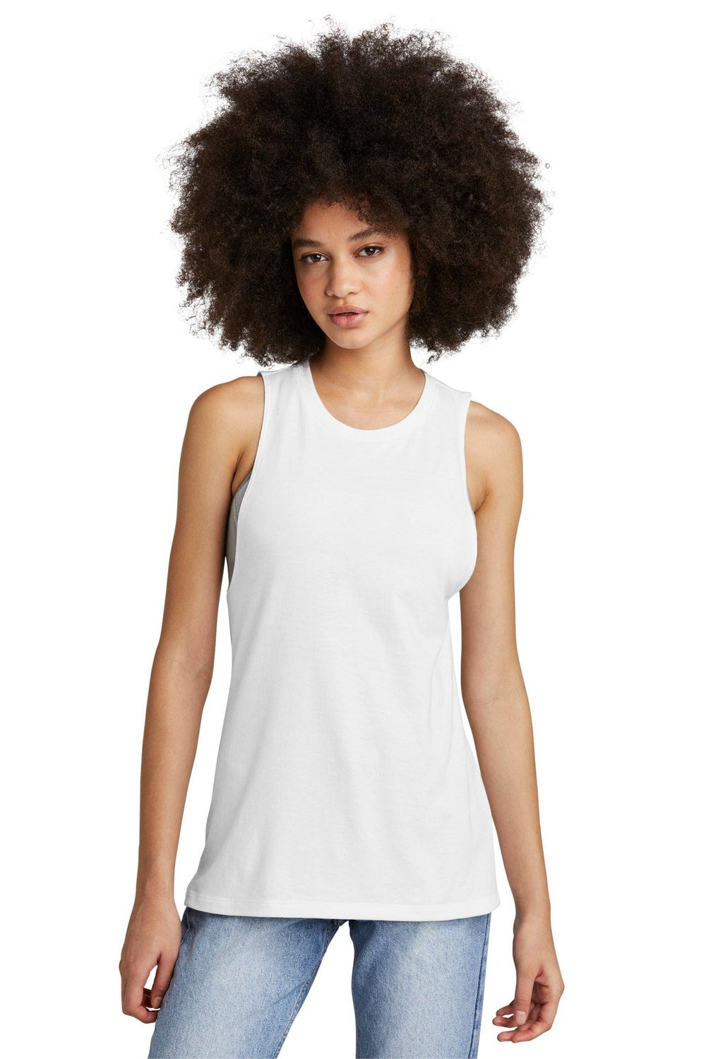 District Women's Perfect Tri Muscle Tank DT153 Womens Apparel Shirts & Tops