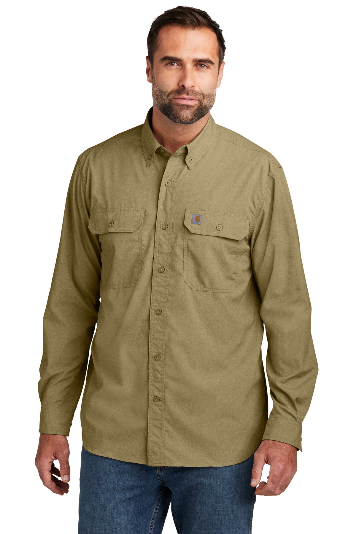 Carhartt Men's Force Solid Long Sleeve Shirt CT105291 Corporate Apparel Shirts & Tops