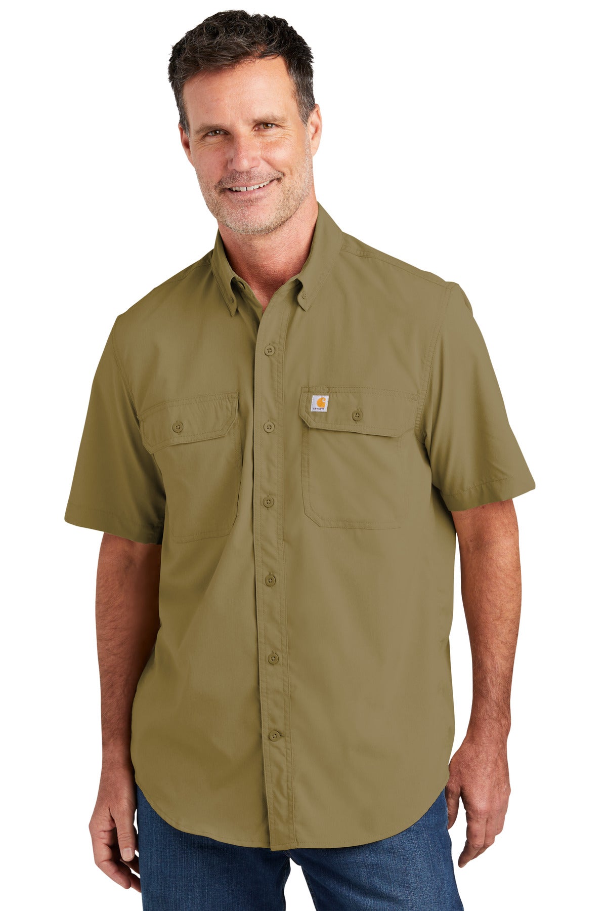 Carhartt Men's Force Solid Short Sleeve Shirt CT105292 Corporate Apparel Shirts & Tops