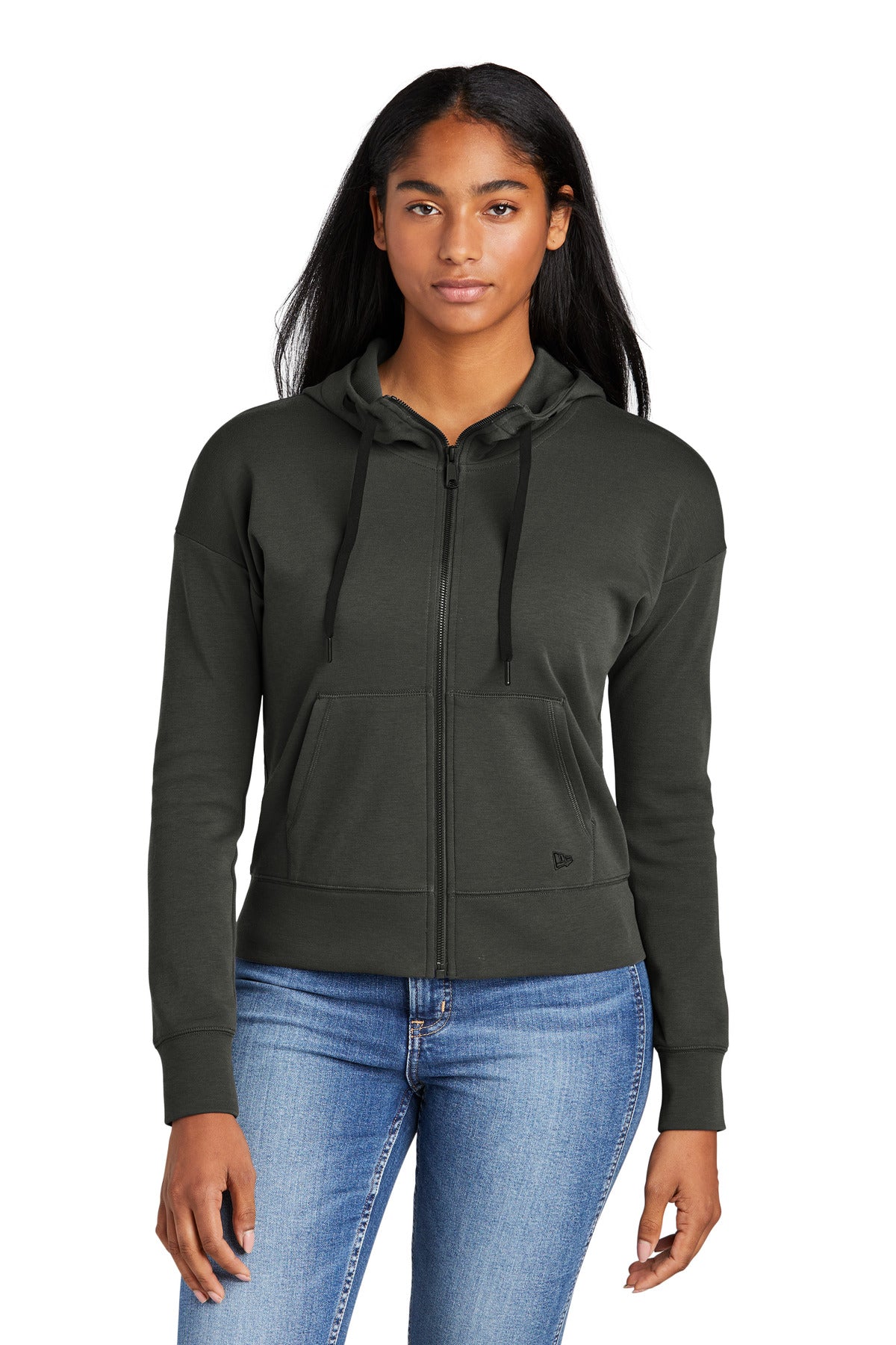New Era Women's STS Full-Zip Hoodie. LNEA540 Corporate Apparel Sweatshirts & Fleece